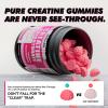 ElevateLife Creatine Monohydrate Gummies 5000mg for Men & Women, Chewables Creatine Monohydrate for Muscle Strength, Muscle Builder, Energy Boost, Pre-Workout Supplement(90 Count)-Strawberries view 3