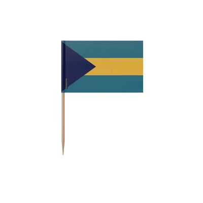 Pixelforma Bahamas Flag Toothpicks in Various Sizes 100 Pieces 12 cm