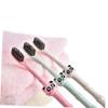 PartyKindom 3pcs Eco-Friendly Cartoon Panda Toothbrush for Boy Girl Wheat Fiber Toothbrushes with Soft Bristles Easy Grip Design Random Colors for Safe and Comfortable Brushing view 4