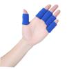 Healvian 20pcs Sports Finger Sleeves Nylon Elastic Protectors for Volleyball and Badminton Comfortable Support for Finger Joint Protection Black Blue view 3