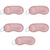 5 Pack Eye Sleep Masks, Sleep Covering, Eye Blinderfold for Sleeping,Travel, Party Games, Supply (Pink) view 1
