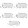 5 Pack Eye Sleep Masks, Sleep Covering, Eye Blinderfold for Sleeping,Travel, Party Games, Supply (White) view 1