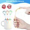 4-Pack Tongue Scraper Oral Care Kits  Plastic Dual-sided Tongue Brushes for Reducing Bad Breath, Includes Comfort Grip Handle, Ideal for Adults and Kids Healthy Oral Hygiene Tools view 2