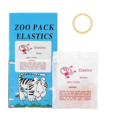 5000pcs/Box Orthodontic Elastics Dental Rubber Bands Intraoral Elastic Bands Red Monkey Heavy, 6.5 Oz, 3/8
