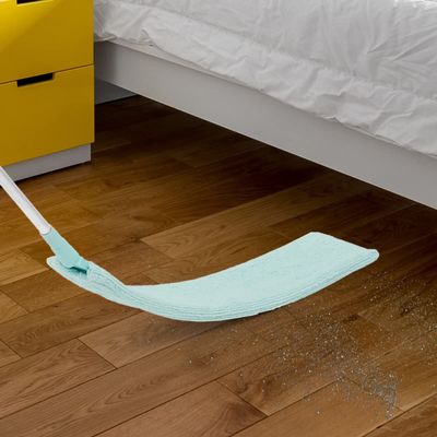 DT Gap Dust Cleaner Retractable Microfiber Gap Dust Brush Flexible Long Flat Gap Duster with Extendable Pole and Cloth Cover for Sofa Bed Furniture Bottom Ceiling Fan Blinds BENGBUM(light green)