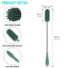 15.7" Silicone Bottle Brush, ddLUCK Water Bottle Cleaner Brush for Stanley, Hydroflasks, Glass, Thermos Sports Bottle, Vase and Glassware, Bottle Brush Cleaner for Small Narrow Neck Containers (Green) view 3