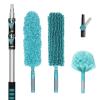 TelesPro 20 Foot High-Reach Duster Kit with 5-12FT Extendable Pole - High Ceiling Duster Cleaning Kit with Telescopic Pole,Cobweb Duster, Chenille Ceiling Fan Duster, Microfiber Feather Duster view 1