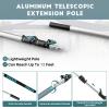 TelesPro 20 Foot High-Reach Duster Kit with 5-12FT Extendable Pole - High Ceiling Duster Cleaning Kit with Telescopic Pole,Cobweb Duster, Chenille Ceiling Fan Duster, Microfiber Feather Duster view 2