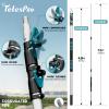 TelesPro 20 Foot High-Reach Duster Kit with 5-12FT Extendable Pole - High Ceiling Duster Cleaning Kit with Telescopic Pole,Cobweb Duster, Chenille Ceiling Fan Duster, Microfiber Feather Duster view 3