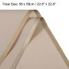 MECCANIXITY Golden Edge Pearlescent Film Flower Wrapping Paper Sweet Word 22.8x22.8 Inch Waterproof for DIY Crafts, Gift/Gift Box Packaging Khaki 10 Pcs view 2