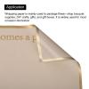 MECCANIXITY Golden Edge Pearlescent Film Flower Wrapping Paper Sweet Word 22.8x22.8 Inch Waterproof for DIY Crafts, Gift/Gift Box Packaging Khaki 10 Pcs view 4