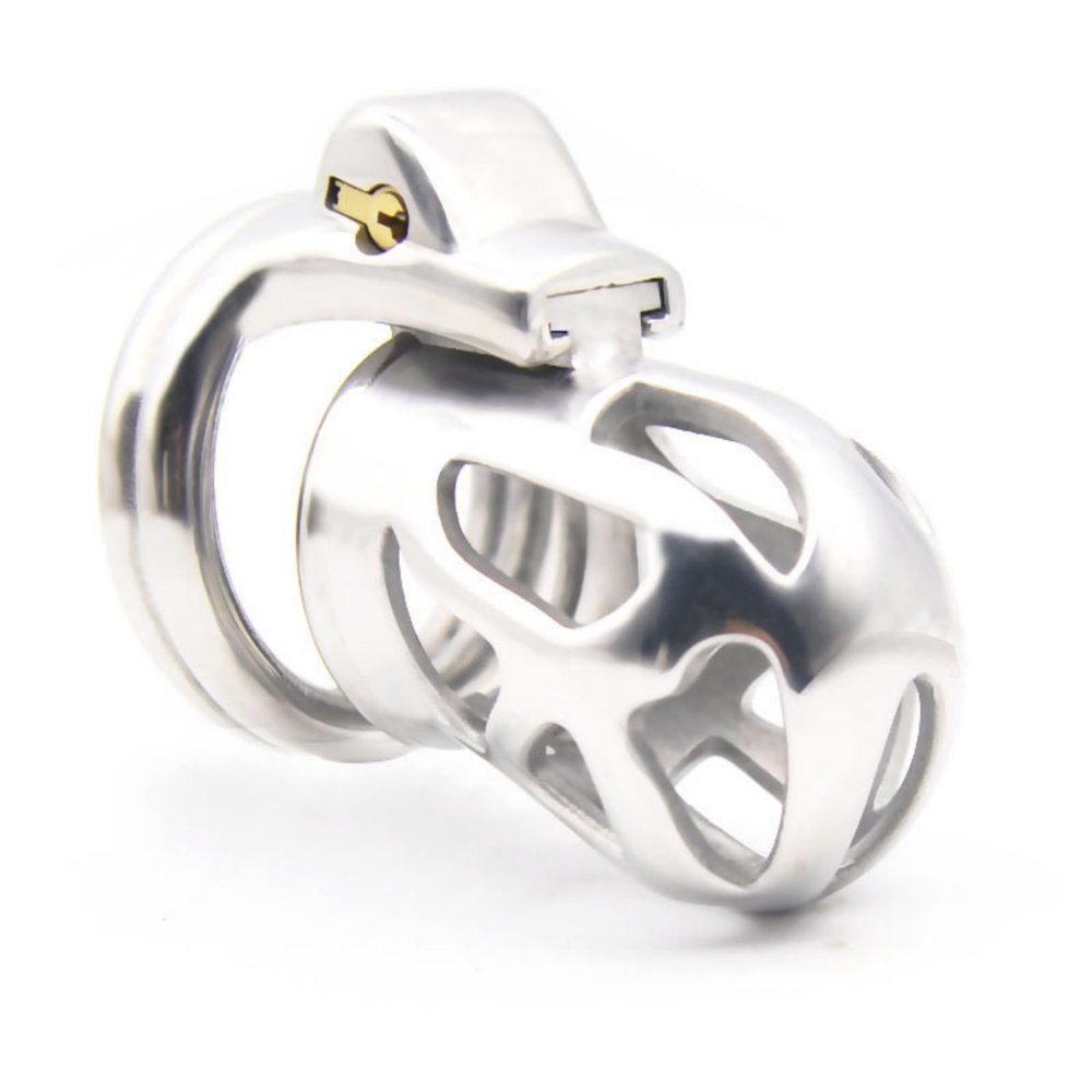 Chastity Lock Male Stainless Steel Super Breathable Chastity Device Chastity Pants A141 (40mm)