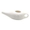 ALOEU 250Ml Ceramic Neti Pot Nose Cleaning Pot Durable Leakproof Spout Pot for Nasal Rinsing Nose Washing Men and Women,White view 1