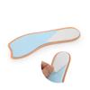 GLEAVI 3pairs Sweat Block Inserts Breathable Latex Insoles for Shoes Blister Pads Heel Support view 4
