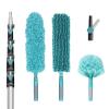 TelesPro 30 Foot High-Reach Duster Kit with 6-24FT Extendable Pole - High Ceiling Duster Cleaning Kit with Telescopic Pole,Cobweb Duster, Chenille Ceiling Fan Duster, Microfiber Feather Duster view 1