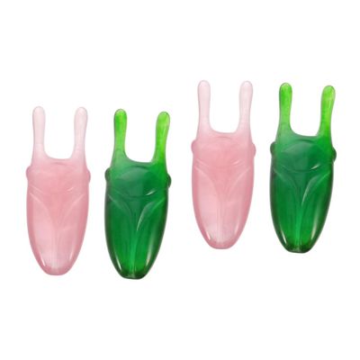 Gatuida 4pcs Guasha Massage Board Portable Resin Scraper Tool for Facial Neck Massage for Home Use and
