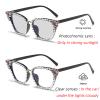 laureles Pearl Cat Eye Readers Photochromic Bifocal Reading Glasses Women Rhinestone Transition Eyewear Frame (Black/Diamond, 0.00 Magnification) view 2