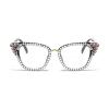 laureles Pearl Cat Eye Readers Photochromic Bifocal Reading Glasses Women Rhinestone Transition Eyewear Frame (Black/Diamond, 0.00 Magnification) view 3