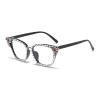 laureles Pearl Cat Eye Readers Photochromic Bifocal Reading Glasses Women Rhinestone Transition Eyewear Frame (Black/Diamond, 0.00 Magnification) view 4