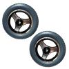 12 Inch Replacement Wheelchair Rear Wheels, 12 x2  PU Solid Wheelchair Tires Assembly with 11/16" (17mm) Bearings for Most Electric Wheelchairs, 1 Pair (Color : Gray) view 1