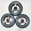 12 Inch Replacement Wheelchair Rear Wheels, 12 x2  PU Solid Wheelchair Tires Assembly with 11/16" (17mm) Bearings for Most Electric Wheelchairs, 1 Pair (Color : Gray) view 3