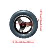 12 Inch Replacement Wheelchair Rear Wheels, 12 x2  PU Solid Wheelchair Tires Assembly with 11/16" (17mm) Bearings for Most Electric Wheelchairs, 1 Pair (Color : Gray) view 4