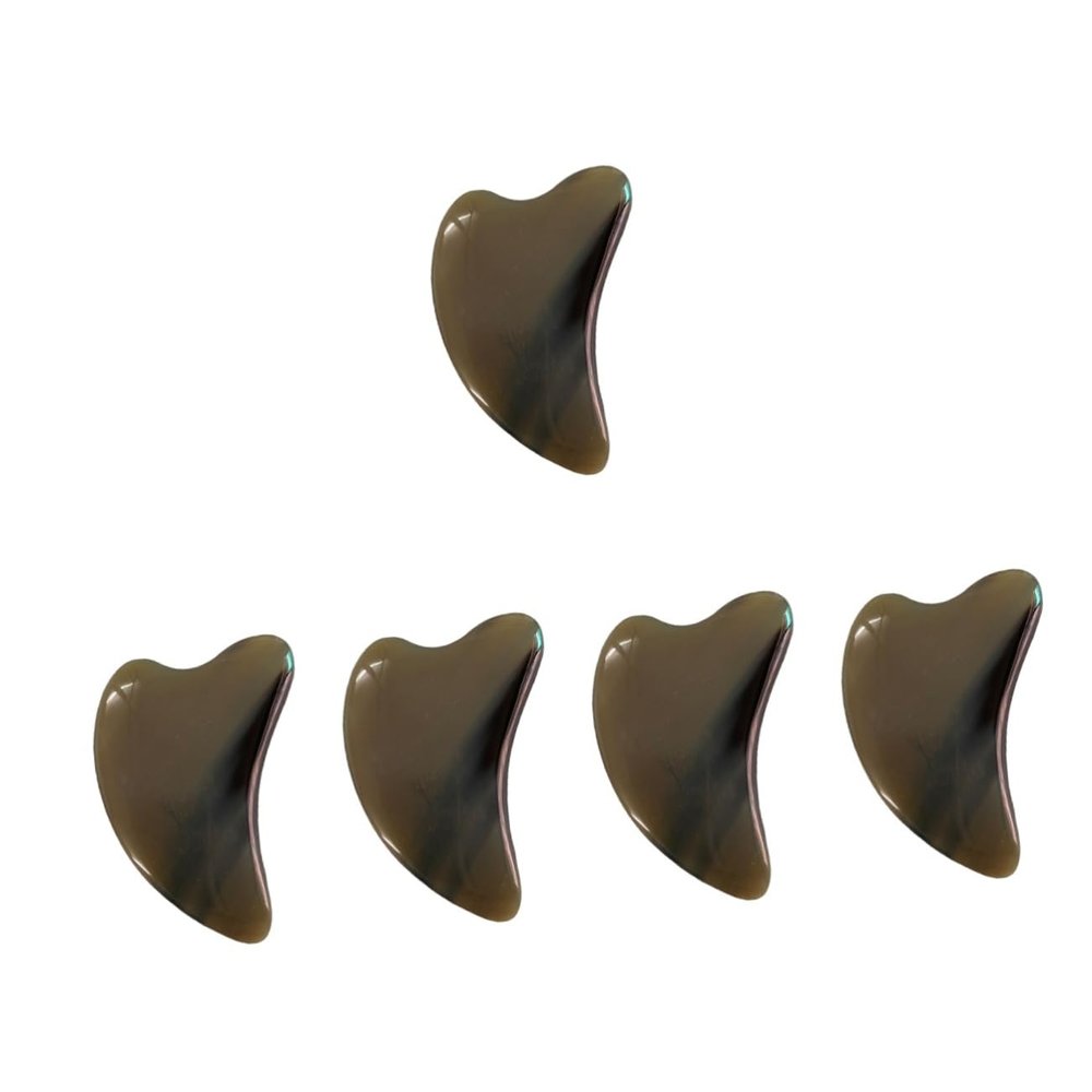 PartyKindom 5pcs Gua Massage Scraper Tool Multi-Functional Body Scraping Board for Home and Salon Use Promotes Circulation and Relieves Fatigue Smooth for Comfortable Skin Care