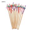 10 PCS Mix Cute Doll Bamboo Earpick,Ear Care Tool, Random Color Ear Cleaner Tool Handmade Wood Ear Picks Earwax Removal Ear Wax Remover Cleaning Tool view 3