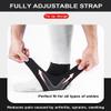 2 Pack Ankle Brace & Elastic Supports for Men & Women, Ankle Support Ankle Compression Sleeve, Ankle Wrap Ankle Sleeve Ankle Brace for Sprained Ankle (White, X-Large) view 4