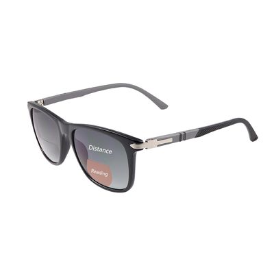 MIRYEA Polarized Bifocal Reading Sunglasses for Men Women Blue Light Blocking Glasses Black Lens UV Protection Outdoor Sun Readers Lightweight Driving Eyeglasses Tinted Shades Anti Glare Eyewear 1.5