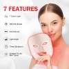 Red Light Therapy Mask, Red Light Therapy for Face, 7 Colors LED Facial Mask for Wrinkle Remove & Anti Aging, Skin Care Home Travel Use,Pink (Upgraded Version) view 2