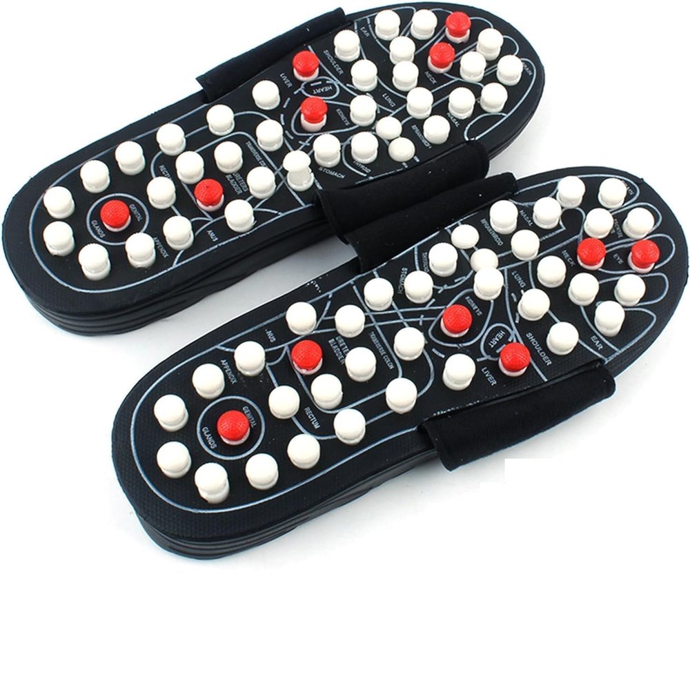 Acupressure Foot Massager Massage Slippers Shoes Reflexology Sandals Gift for Men Women, Reduce Feet Neuropathy Pain Relief and Tension, Promote Circulation