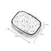 Black White Graffiti Funny Pill Box Small Pill Case for Purse & Pocket Cute Pill Organizer Daily Pill Box Organizer Travel Pill Container 2 Compartment Pill Holder Mini Pill Case Rectangle Pillbox view 3