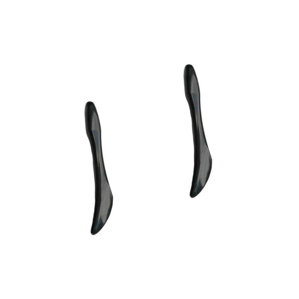 balacoo 2pcs Natural Horn Facial Scraping Rods Horns Ribs Stick Face Massager Roller for Neck Face