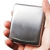 Brushed Vintage Silver Metal Case Box Wallet Credit Card Case As Gift for Men and Women view 2