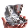Brushed Vintage Silver Metal Case Box Wallet Credit Card Case As Gift for Men and Women view 3