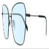 Calabria RNB 1034 Metal Blue Light Filter Reading Glasses +0.75 Black Men Women Trendy Readers Stylish Fashion Eyeglasses view 1