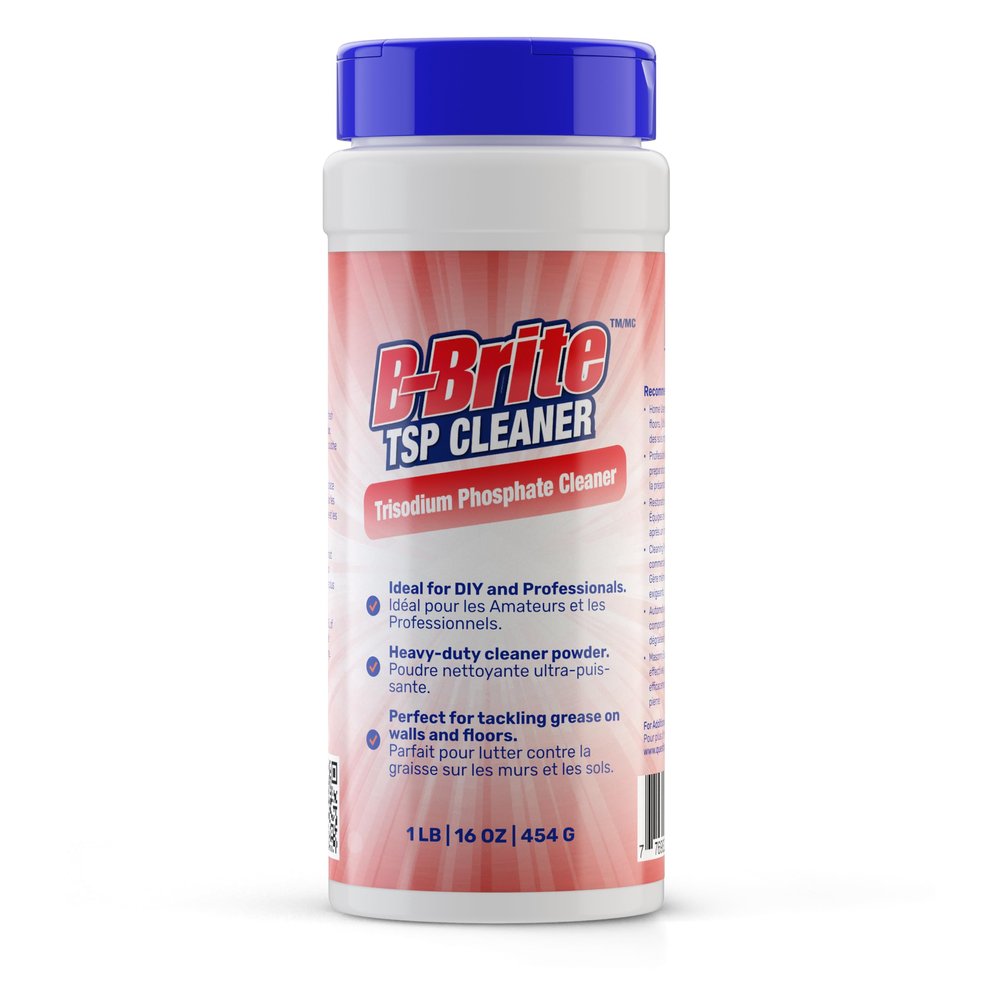 B-BRITE TSP Cleaner - Wall Cleaner for Painting - Powder Cleaner for Kitchen, Walls, Floors and Automotive, 1LB of Powder Cleaning Solution