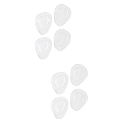 GLEAVI 4pairs Half Silica Gel Pad for Women Heels Inserts Thicken Sole Insoles Non-Slip