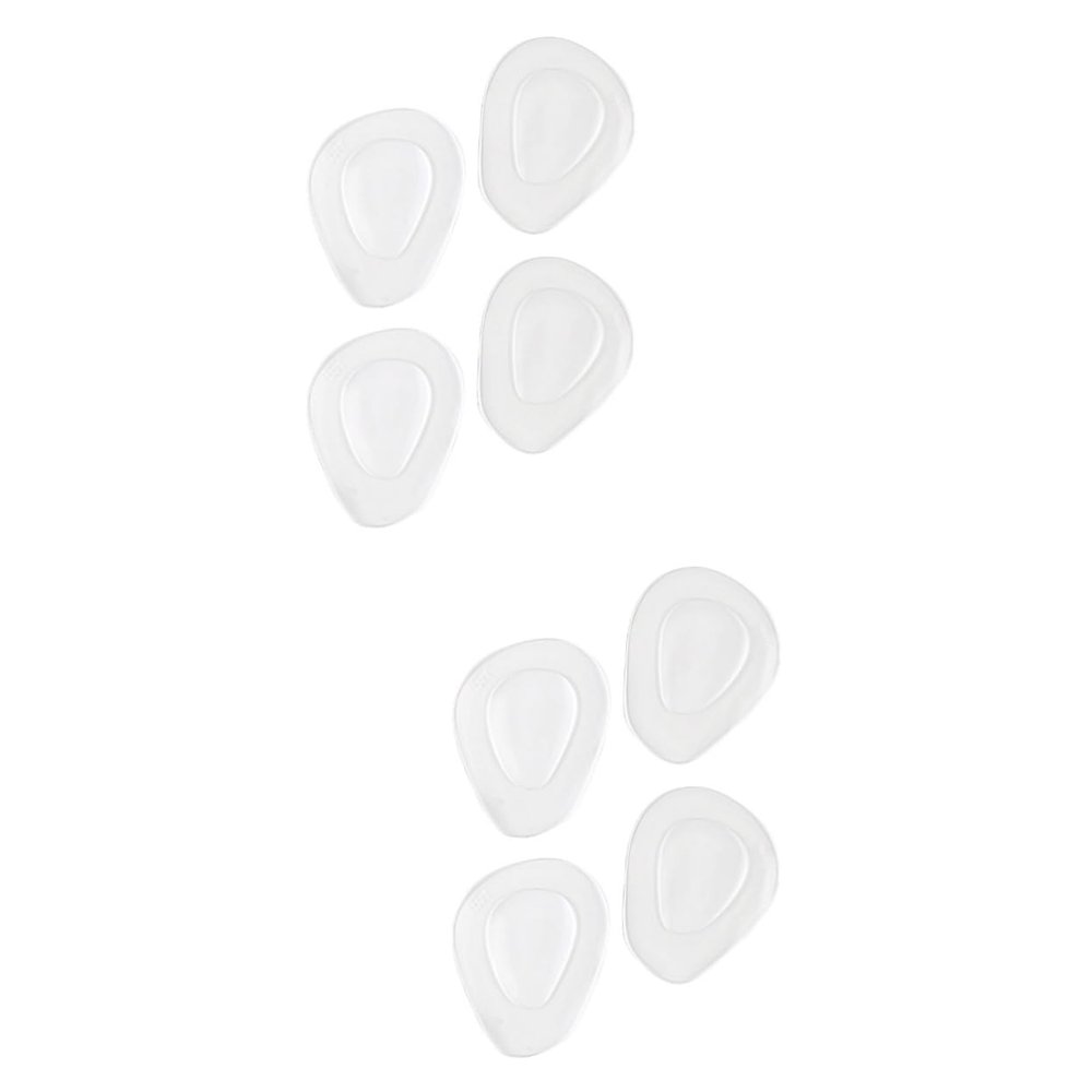 GLEAVI 4pairs Half Silica Gel Pad for Women Heels Inserts Thicken Sole Insoles Non-Slip