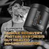 HOSSTILE Glutamine, Fermented L Glutamine Powder for Men & Women, Enhance Muscle Recovery, Support Protein Synthesis, Post Workout Recovery Drink, Unflavored, 60 Servings view 2