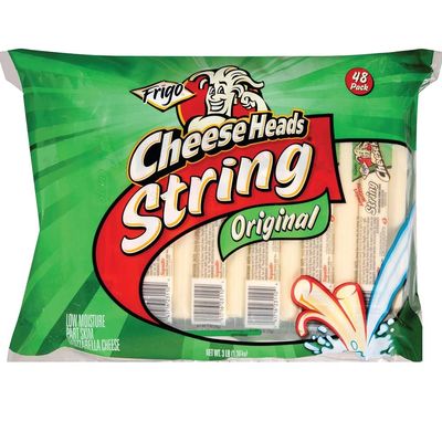 NineLife Basics Cheese Heads Frigo String Cheese 1 OZ x 48