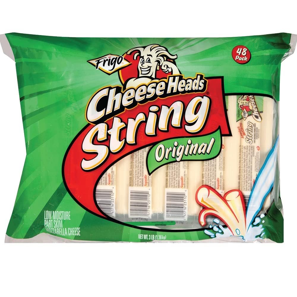 NineLife Basics Cheese Heads Frigo String Cheese 1 OZ x 48