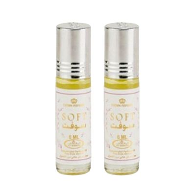 Al-Rehab Soft Concentrated Perfume Rollerball 6 Ml/0.20 Oz (Pack Of 2)