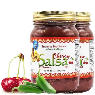 Traverse Bay Farms Nationally Award-Winning Salsa (2 Jars, Zesty Cherry)