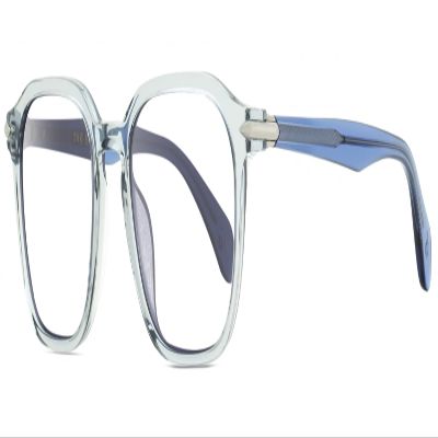 Calabria RNB 5034 Designer Square Reading Glasses +2.25 Crystal Blue Grey Men Women Trendy Readers Stylish Fashion Eyeglass