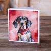 Caroline's Treasures DAC5291GCA7P Bluetick Coonhound My Valentine Greeting Cards Pack of 8 Blank Cards with Envelopes Whimsical A7 Size 5x7 Blank Note Cards view 2