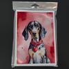 Caroline's Treasures DAC5291GCA7P Bluetick Coonhound My Valentine Greeting Cards Pack of 8 Blank Cards with Envelopes Whimsical A7 Size 5x7 Blank Note Cards view 3