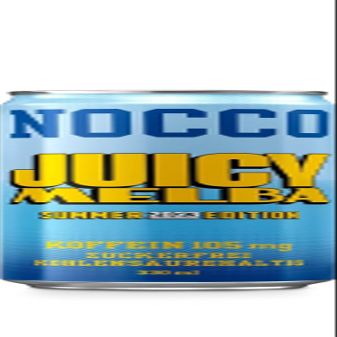 6 Cans Drink Juicy Melba Summer Edition 2023 Buxtrade 330 ml 105 mg Caffeine