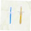 HEALLILY 2pcs Silicone Toothbrush Umbrella-Shaped Training Toothbrushes for Food-Grade Silicone Safe and Lightweight Colors view 3